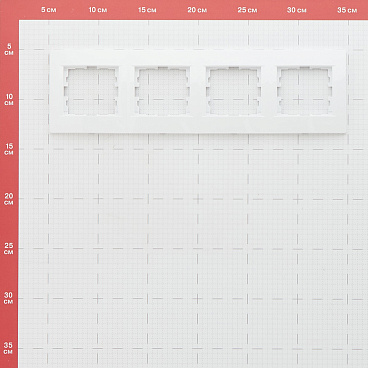 Рамка Lezard Karina четырехместная белая (707-0200-149)