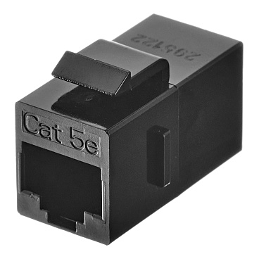 Переходник компьютерный Hyperline RJ45 8P8C CAT5e черный (444914)