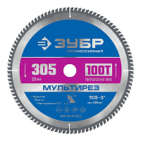 Диск пильный по алюминию Зубр 305х30х2 мм 100 зубьев (36907-305-30-100_z01)