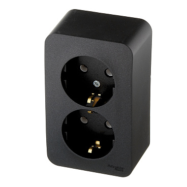 Розетка Systeme Electric Blanca накладная антрацит (BLNRA010216)