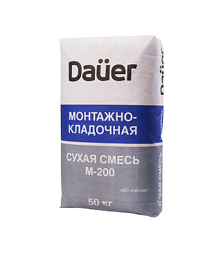 Цементно-песчаная смесь (ЦПС) DAUER M200 МОНТАЖНО-КЛАДОЧНАЯ 50 кг
