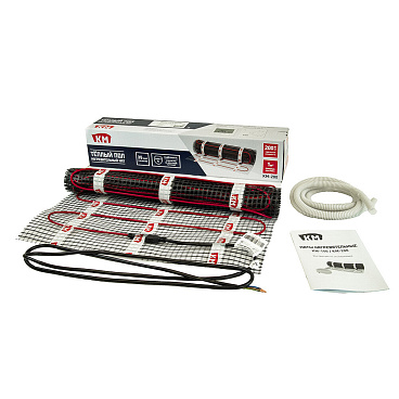 Теплый пол нагревательный мат КМ-200 1 кв.м 200 (200) Вт