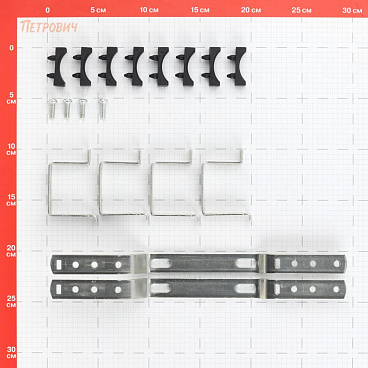 Коллекторная группа с расходомерами Rommer 1 ВР(г) х 5 выходов 3/4 НР(ш) ЕК х 1 ВР(г)