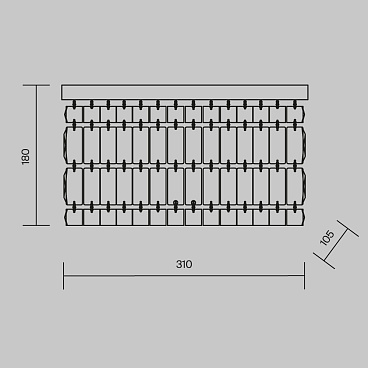 Настенный светильник (бра) Maytoni DIA005WL-02G