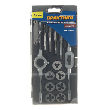 Набор плашек и метчиков Практика (779-462) (17 шт.)
