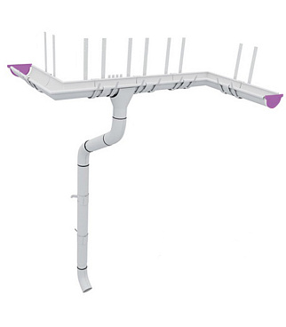 Заглушка желоба Grand Line металлическая d125 мм коричневый RAL 8017