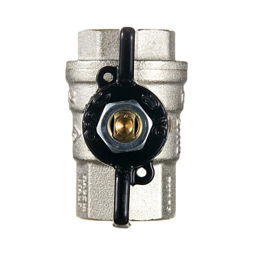 Кран шаровой латунный Bugatti 1/2 ВР(г) х 1/2 ВР(г) бабочка прямой (03020181)