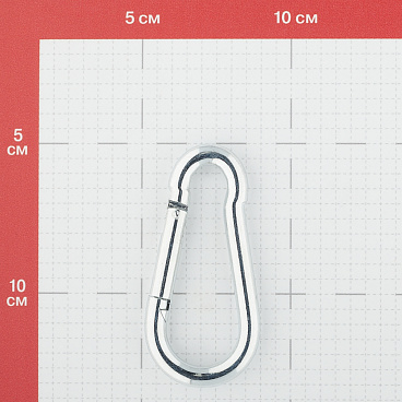 Карабин пружинный d8 мм 80 мм DIN 5299