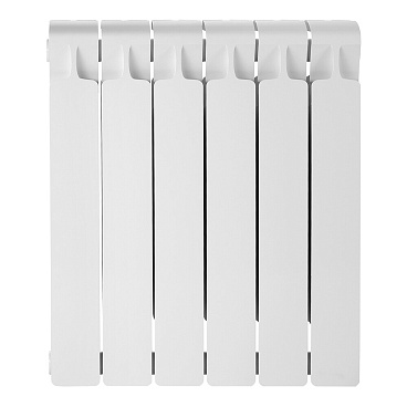 Радиатор биметаллический Rifar Monolit 500 мм 6 секций 3/4 боковое подключение белый