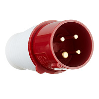 Вилка силовая прямая переносная EKF PROxima 3Р+РЕ 16 А 380 В IP44