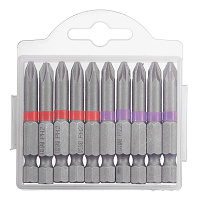 Бита КМ (882108) PH2/PZ2 магнитная 50 мм (10 шт.)