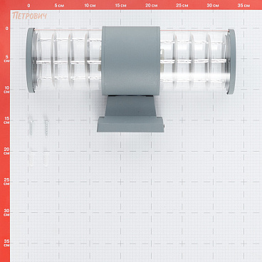 Светильник садово-парковый настенный Feron Техно серый E27 60 Вт IP54 (06299)