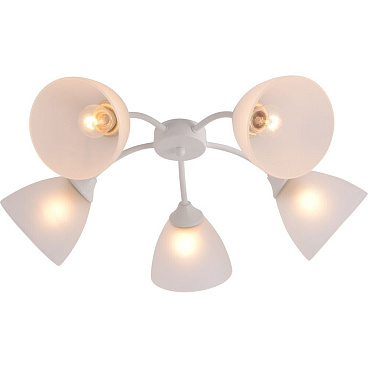 Люстра потолочная Schaffner Abierto E27 300 Вт 18 кв.м (4425-5 WH)