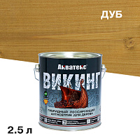 Антисептик Акватекс Викинг декоративный для дерева дуб 2,5 л