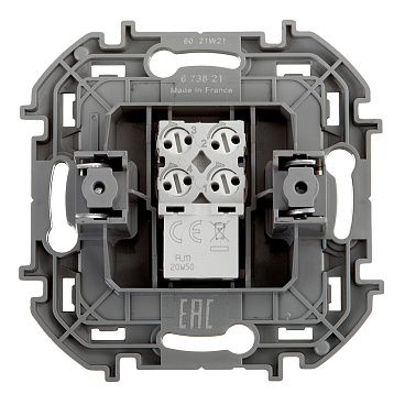 Розетка телефонная Legrand Inspiria встраиваемая слоновая кость RJ11 (673821)