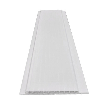 Панель ПВХ 100х3000х8 мм Stella Standart вагонка ламинированная белая 0,3 кв.м