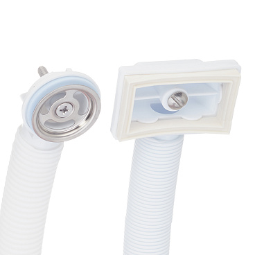 Выпуск для мойки Wirquin 3 1/2 с переливом нержавеющая сталь (30987086)