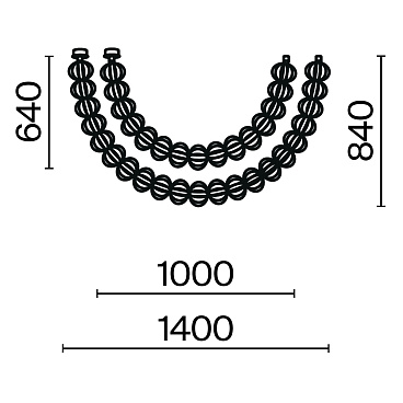 Подвесной светильник Maytoni MOD216PL-L42G3K