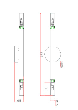 Настенный светильник (бра) Freya FR6109WL-02G