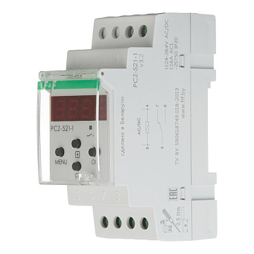 Реле времени модульное F&F PCZ-521-1 230 В 16 А тип AC/DC 1НО+1НЗ (EA02.002.010)
