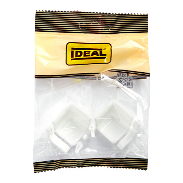 Набор комплектующих ПВХ для бордюра на ванну белый (2 шт.)