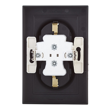 Розетка Systeme Electric AtlasDesign встраиваемая карбон (ATN001024)