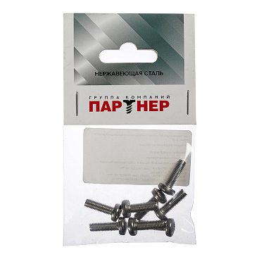 Винт нержавеющая сталь M5x16 мм DIN 7985 полукруглая головка (8 шт.)