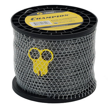 Леска для триммера Champion Aluminium круг 3 мм х 168 м серая (C7037)