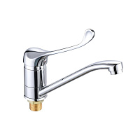 Смеситель для раковины РМС локтевой с поворотным изливом хром (РМС-Л1-004Г-25(R8))