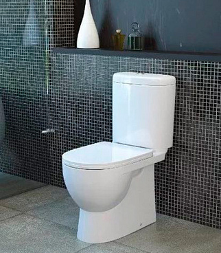 Унитаз-компакт Sanita Luxe Art с универсальным выпуском с сиденьем дюропласт микролифт белый (WC.CC/Art/2-DM/WHT.G/S1)