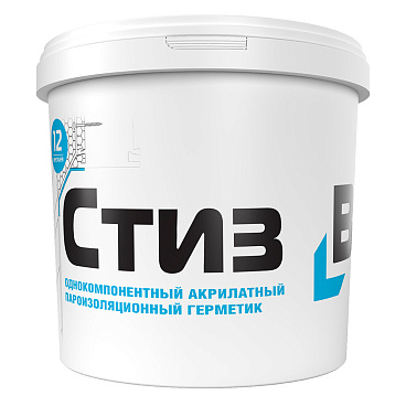 Герметик акриловый пароизоляционный внутренний Стиз B белый 3 кг