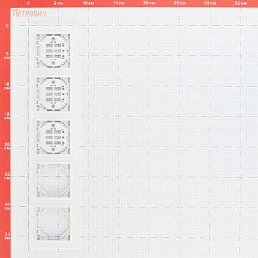 Рамка EKF Минск пятиместная белая (ERM-G-305-10)
