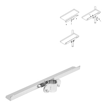 Держатель для полки односторонний к системе Joker d25 мм хром