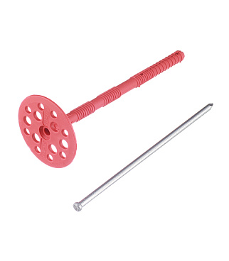 Дюбель для теплоизоляции Tech-Krep 10х160 мм металлический гвоздь (50 шт.)