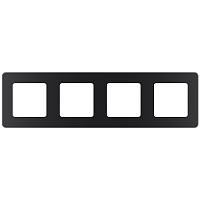 Рамка Legrand Inspiria четырехместная антрацит (673963)
