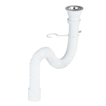 Сифон для раковины и мойки Wirquin Pro 1 1/2х40 мм с выпуском d70 мм с соединением 40/50 мм (30717985)