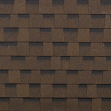 Черепица гибкая Шинглас Кантри многослойная коричневая 2,6 кв.м