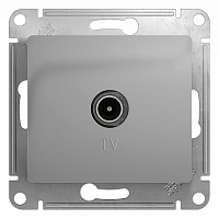 Розетка телевизионная Systeme Electric Glossa встраиваемая алюминий (GSL000393)