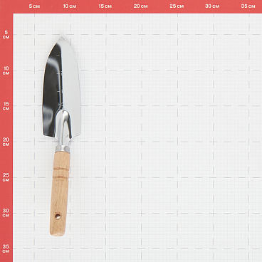 Совок садовый Ваш сад (0532-2) с деревянной ручкой узкий