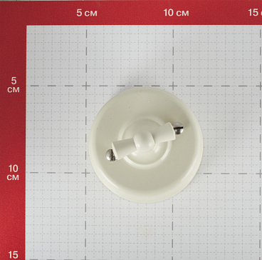 Выключатель Bironi Лизетта двухклавишный накладной слоновая кость ретро (B1-202-211)