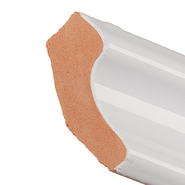 Уголок керамический правый 200х25 мм белый