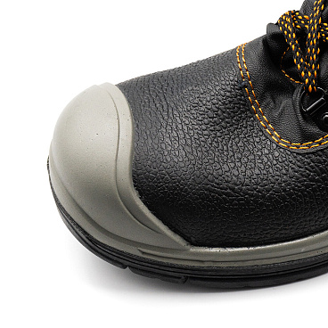 Ботинки рабочие кожаные утепленные с защитным композитным носком размер 44 черные Мистраль HX379-CSW (139257)