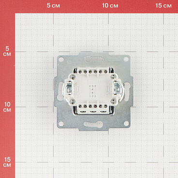 Переключатель Lezard Karina двухклавишный встраиваемый черный бархат (707-4288-106)