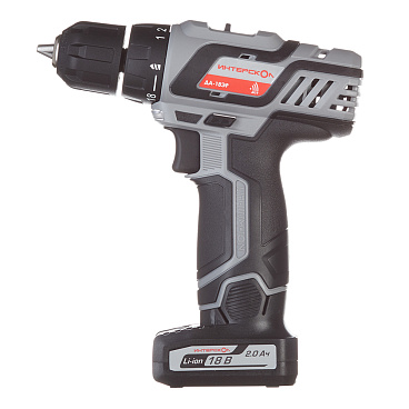 Дрель-шуруповерт аккумуляторная Интерскол Да-18ЭР 18 В 2 Ач Li-Ion 2 АКБ и ЗУ (436.2.2.20)