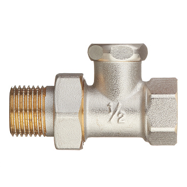 Клапан запорный 1/2 НР(ш) х 1/2 ВР(г) для радиатора (CARSVL12/02010201/98975)