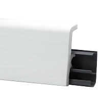 Плинтус экополимер Winart Pro 60х19х2000 мм белый с монтажной планкой (90.60.001.001)