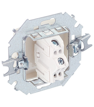 Переключатель Simon 15 одноклавишный встраиваемый слоновая кость (1591201-031)