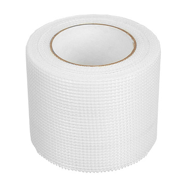 Лента стеклотканевая серпянка самоклеящаяся 100 мм 45 м