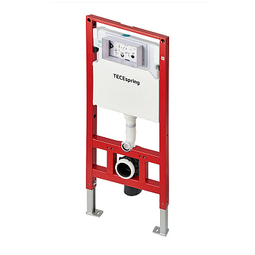 Инсталляция Tece Spring для подвесного унитаза с кнопкой хром со звукоизоляцией (К955101/S955101)