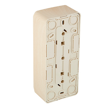 Розетка Systeme Electric Этюд накладная сосна со шторками (PA16-012D)